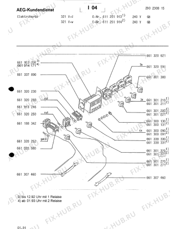Схема №1 321V-W GB с изображением Термоэлемент для электропечи Aeg 8996611883423